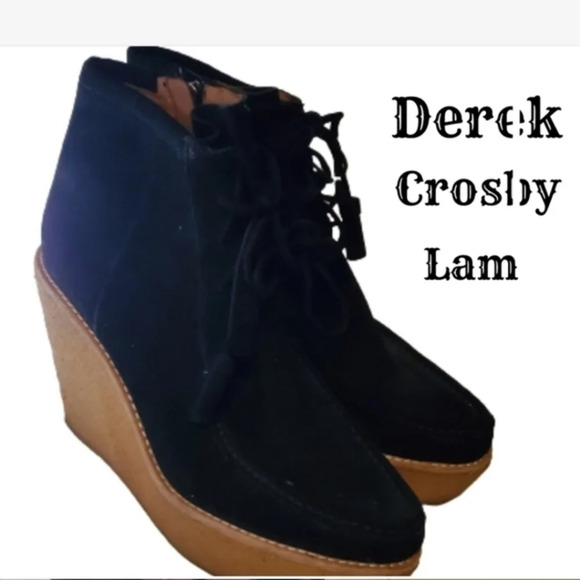 Derek Crosby Lam suede zip booties‎ 9.5 - Picture 3 of 12